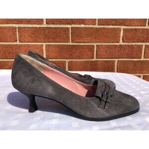 Amalfi for Nordstrom Made in Italy Suede Leather  Slip On Pumps Heels Women 7C